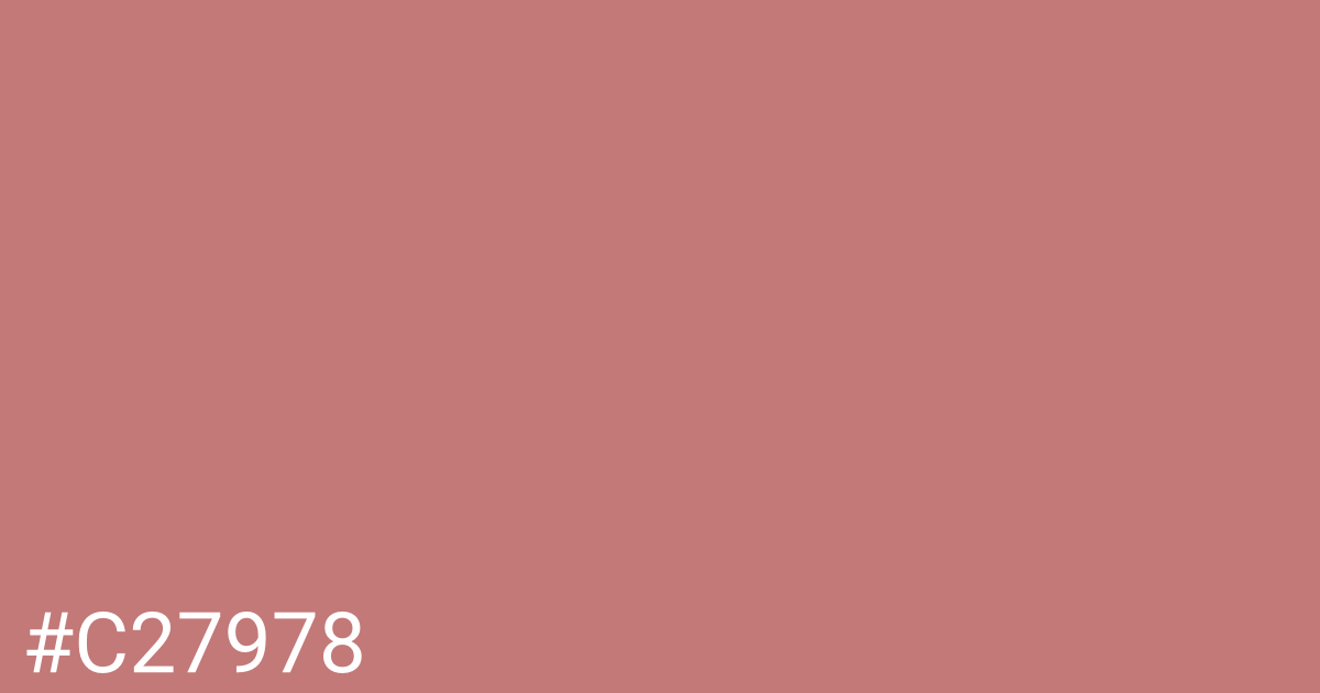 Hex color #c27978 graphic