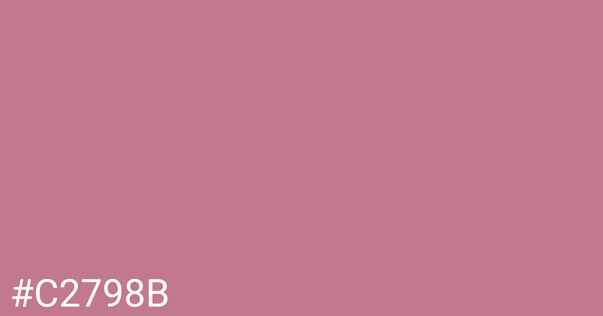 Hex color #c2798b graphic