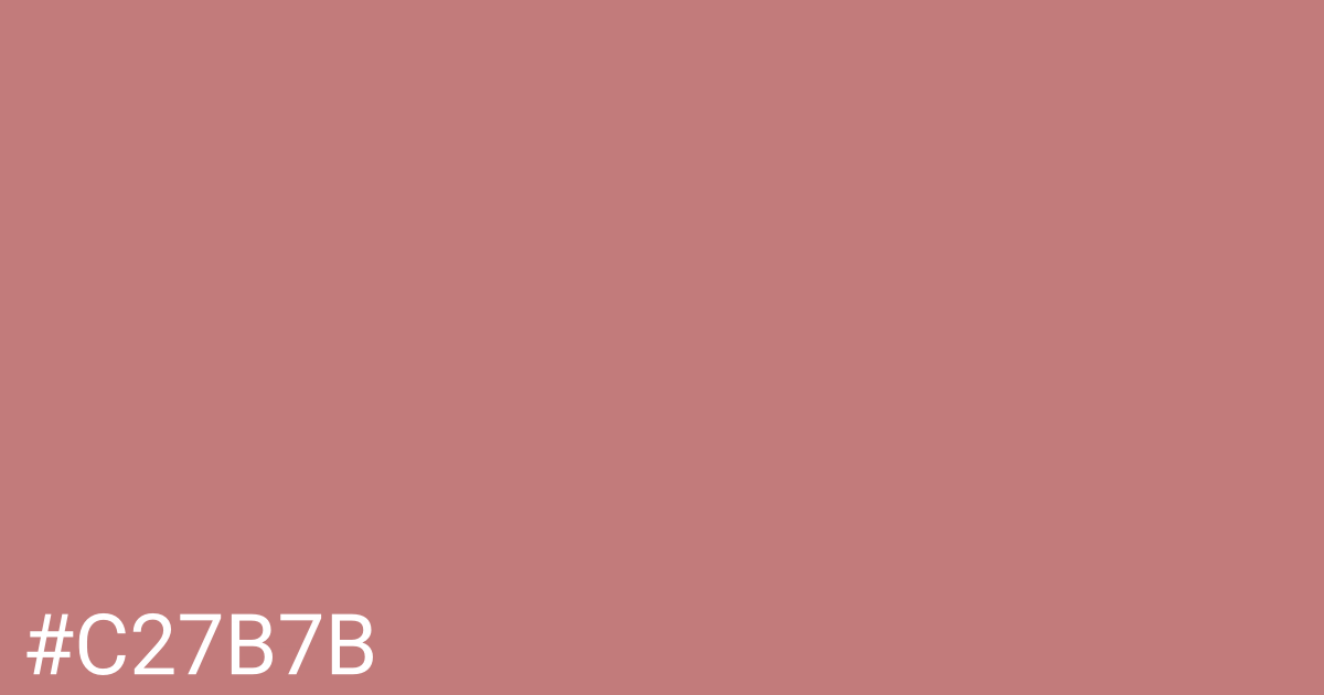 Hex color #c27b7b graphic