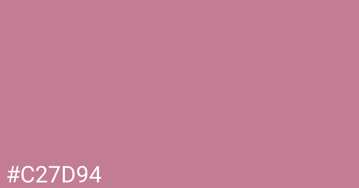 Hex color #c27d94 graphic