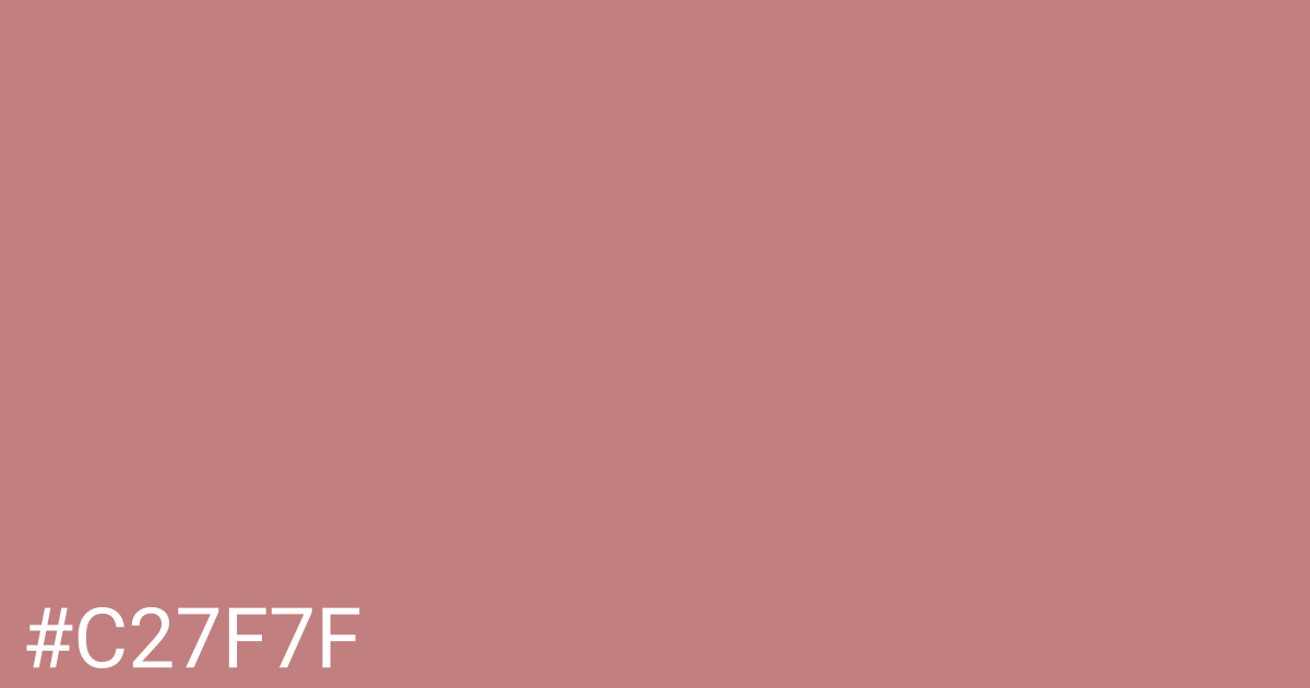 Hex color #c27f7f graphic