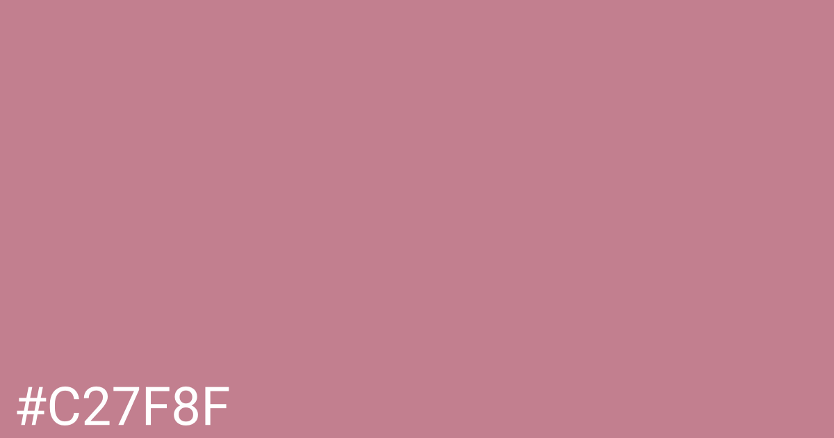 Hex color #c27f8f graphic