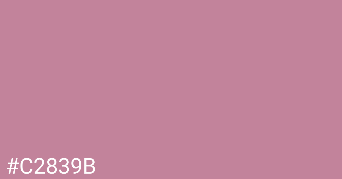 Hex color #c2839b graphic