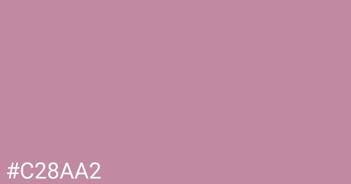 Hex color #c28aa2 graphic