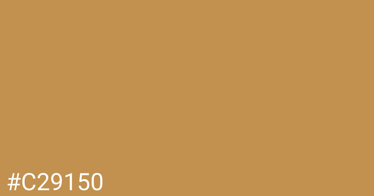 Hex color #c29150 graphic