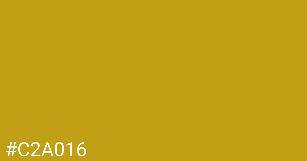 Hex color #c2a016 graphic