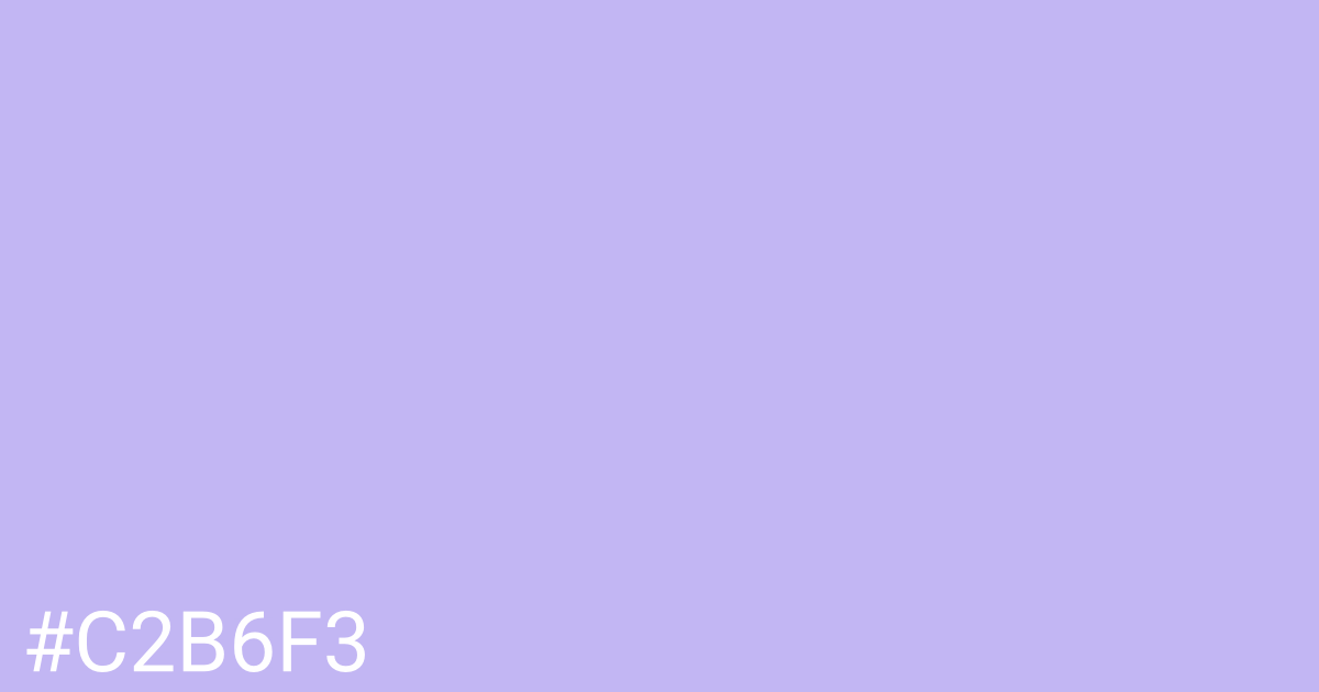 Hex color #c2b6f3 graphic