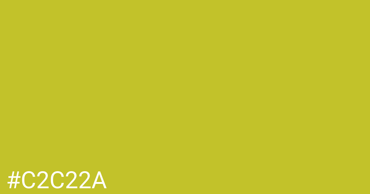 Hex color #c2c22a graphic