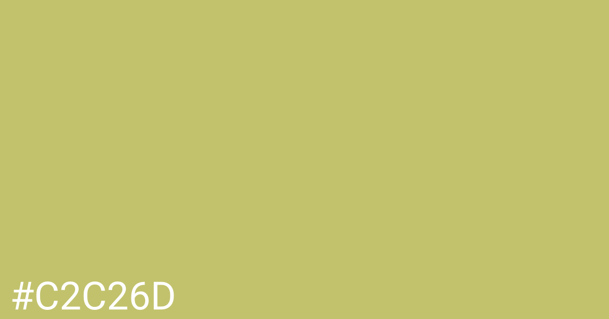Hex color #c2c26d graphic