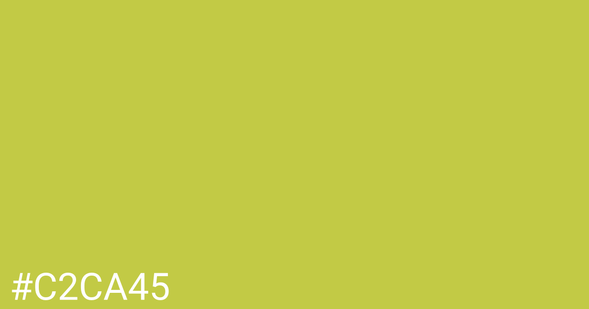 Hex color #c2ca45 graphic