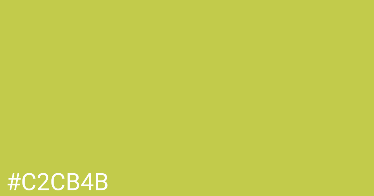 Hex color #c2cb4b graphic