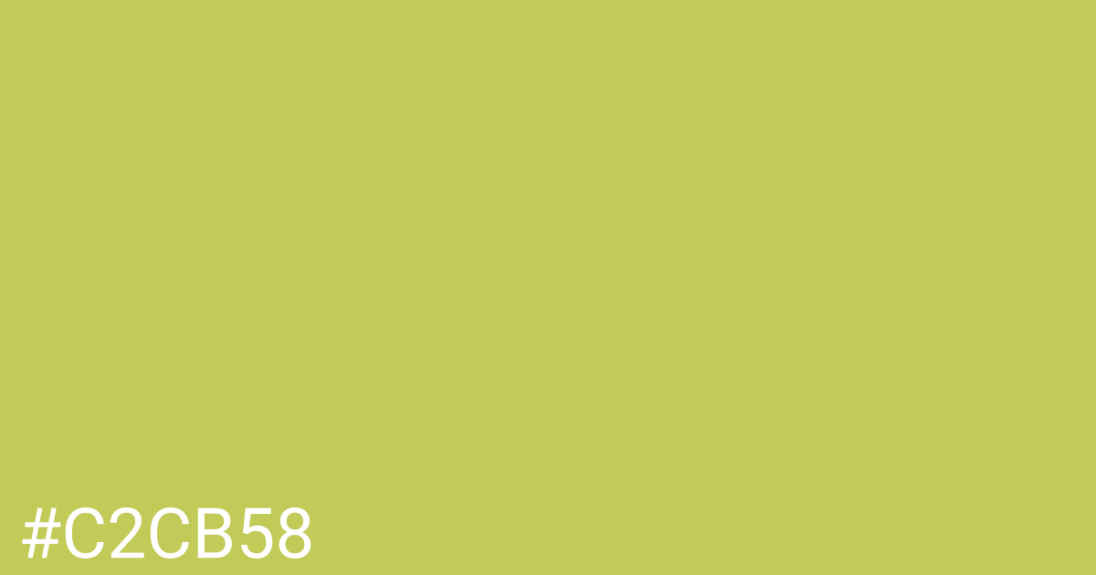 Hex color #c2cb58 graphic