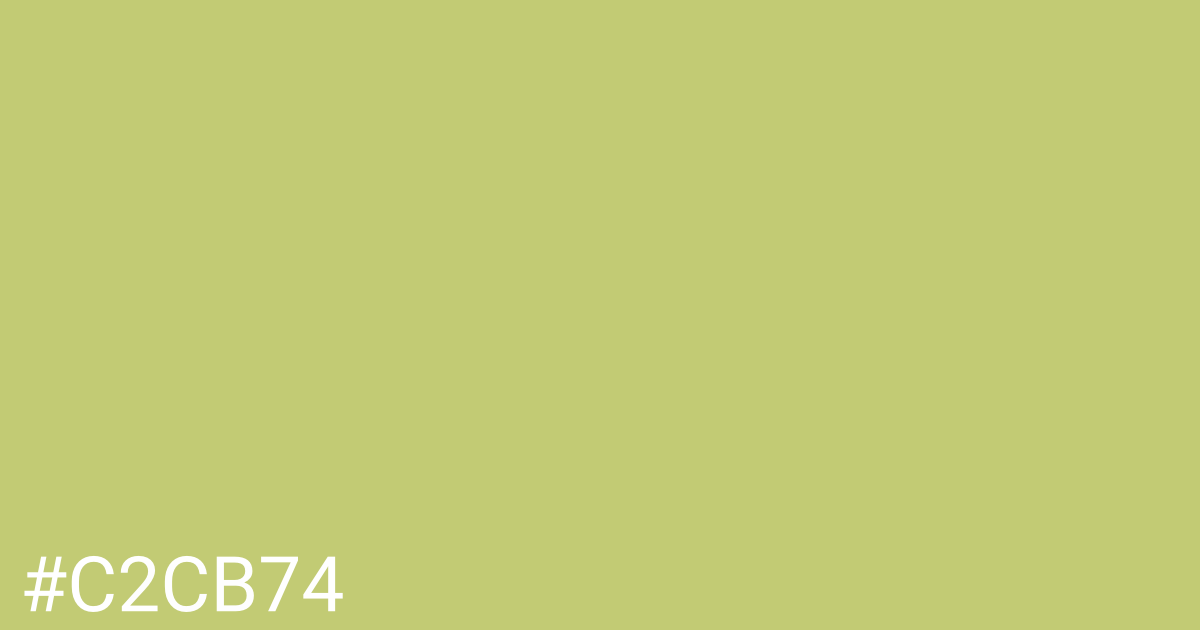 Hex color #c2cb74 graphic