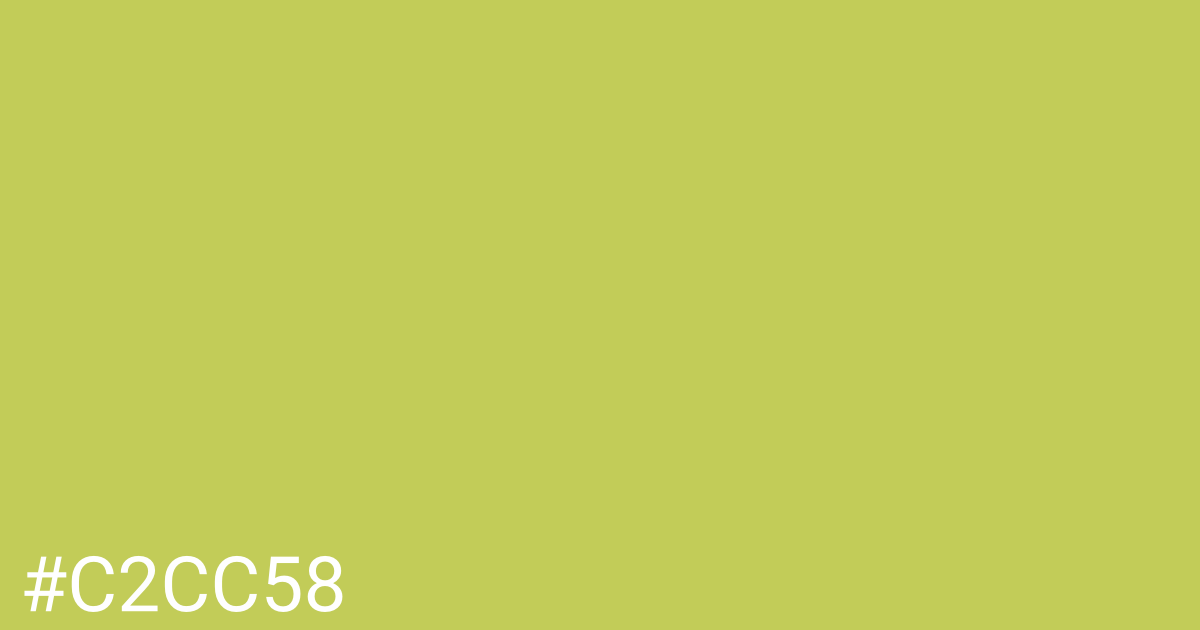 Hex color #c2cc58 graphic