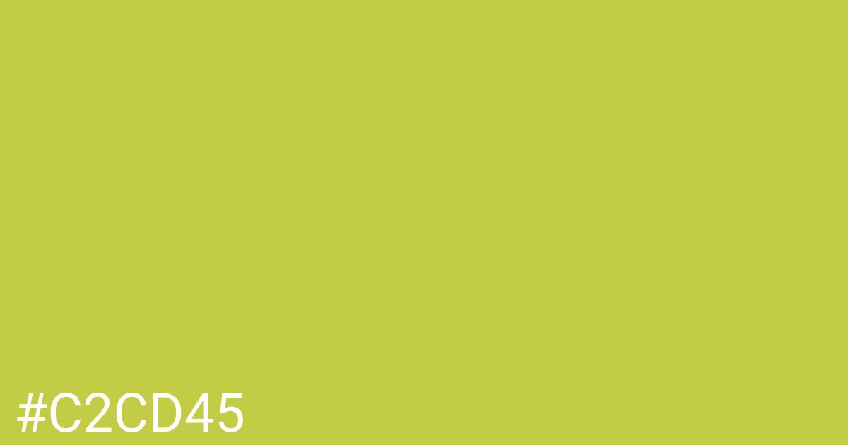 Hex color #c2cd45 graphic