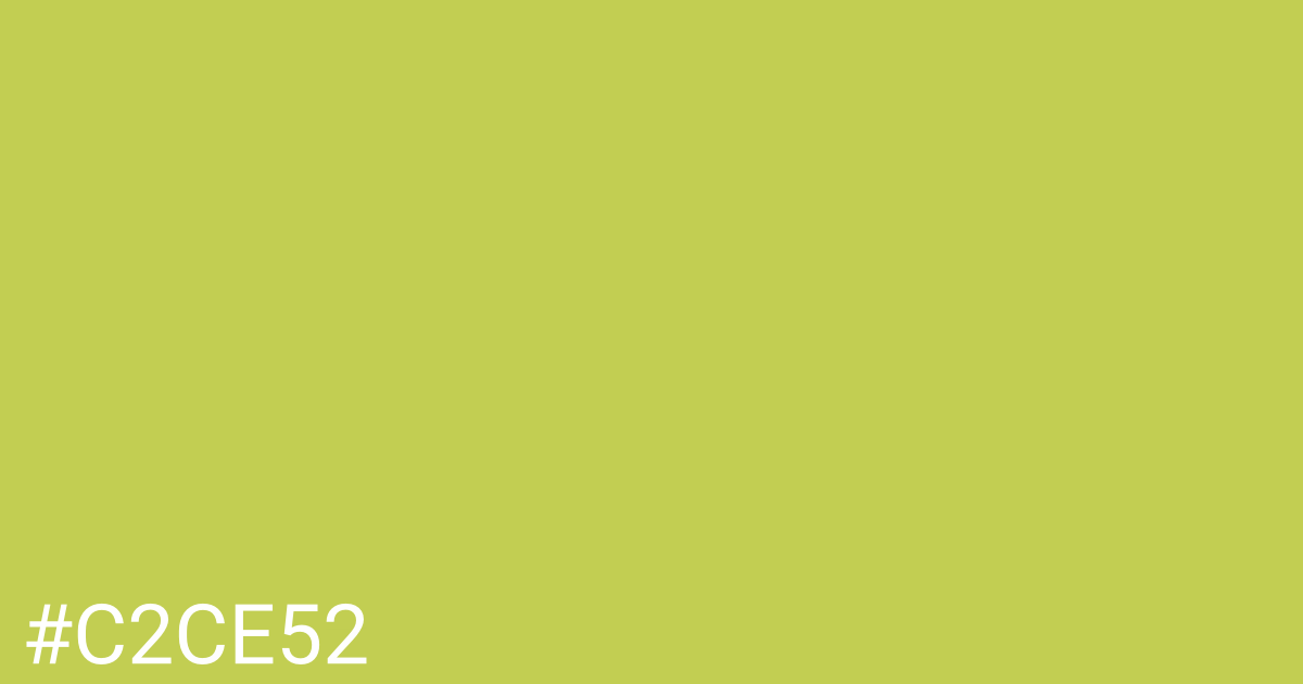 Hex color #c2ce52 graphic