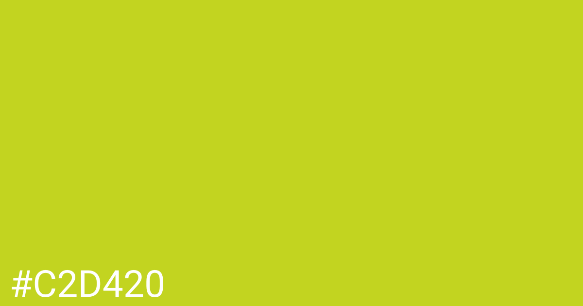 Hex color #c2d420 graphic