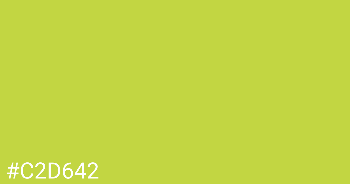 Hex color #c2d642 graphic