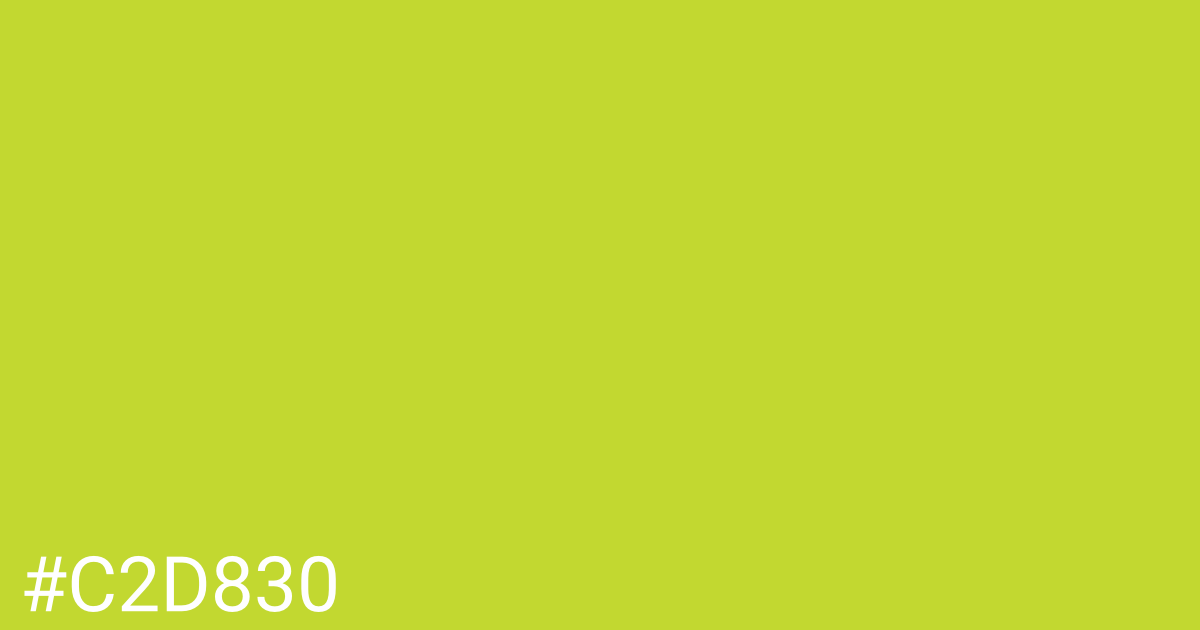 Hex color #c2d830 graphic