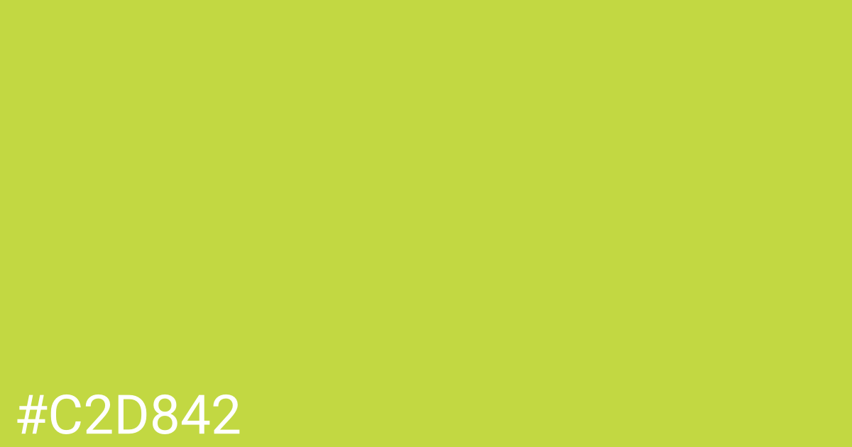 Hex color #c2d842 graphic