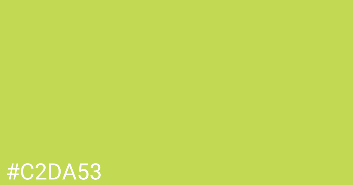 Hex color #c2da53 graphic