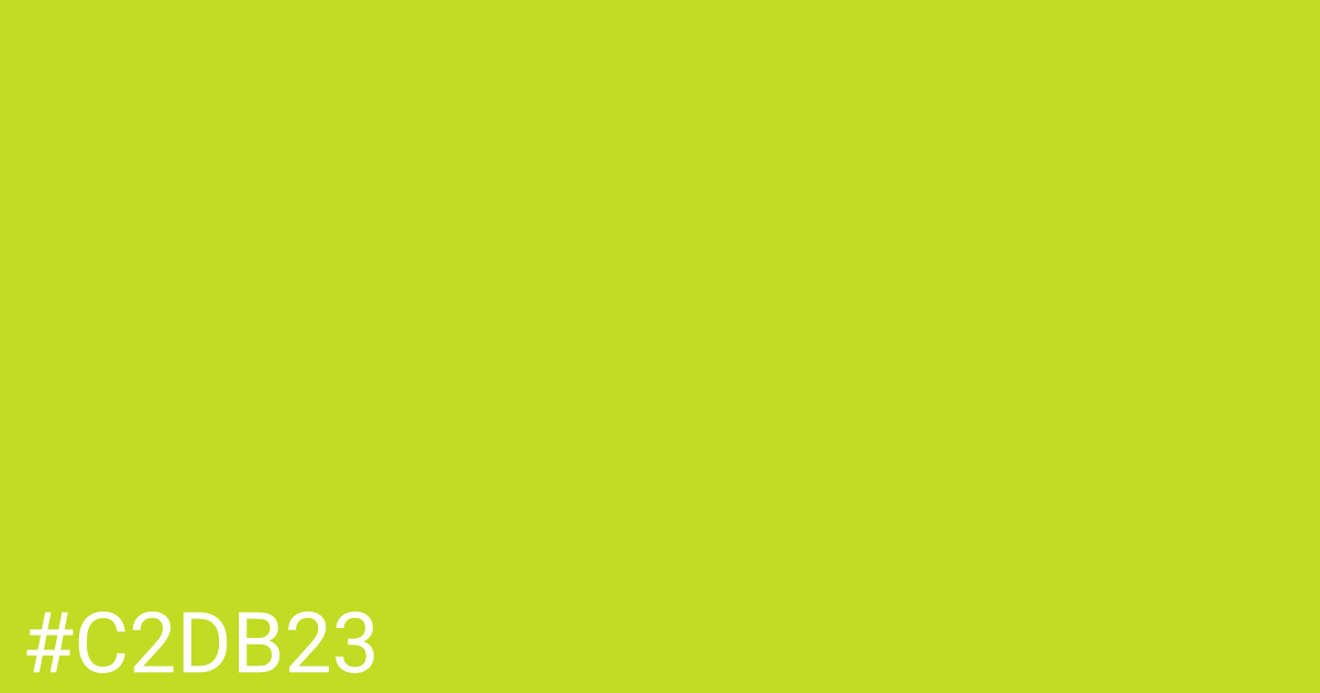 Hex color #c2db23 graphic