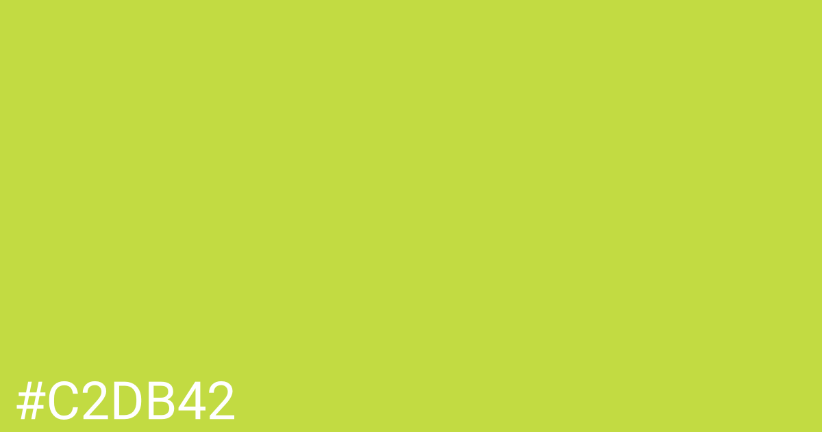 Hex color #c2db42 graphic