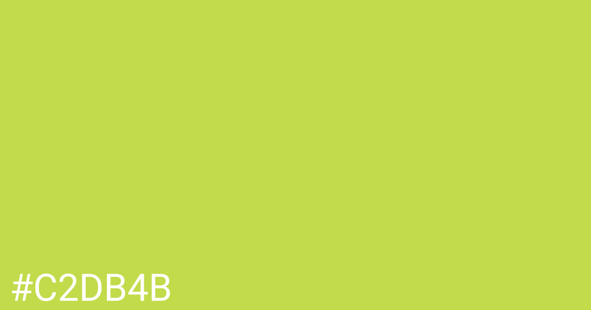 Hex color #c2db4b graphic