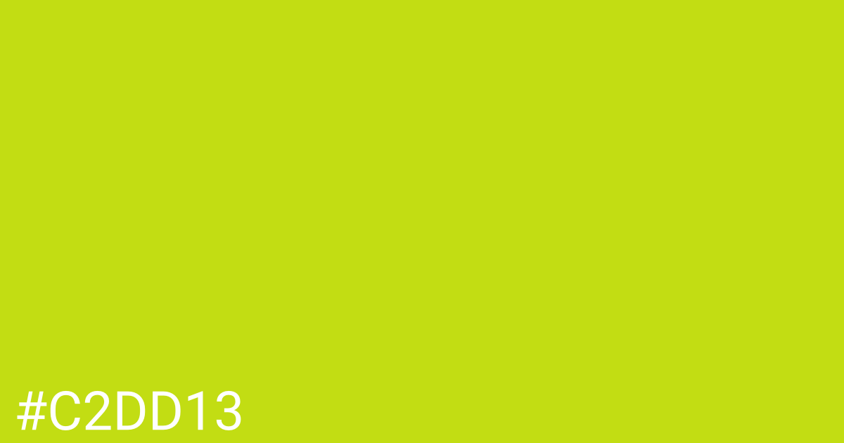 Hex color #c2dd13 graphic