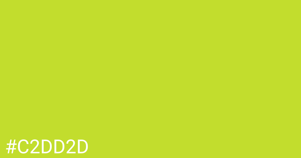 Hex color #c2dd2d graphic