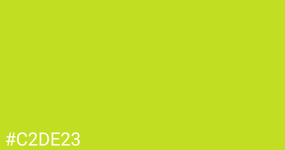 Hex color #c2de23 graphic