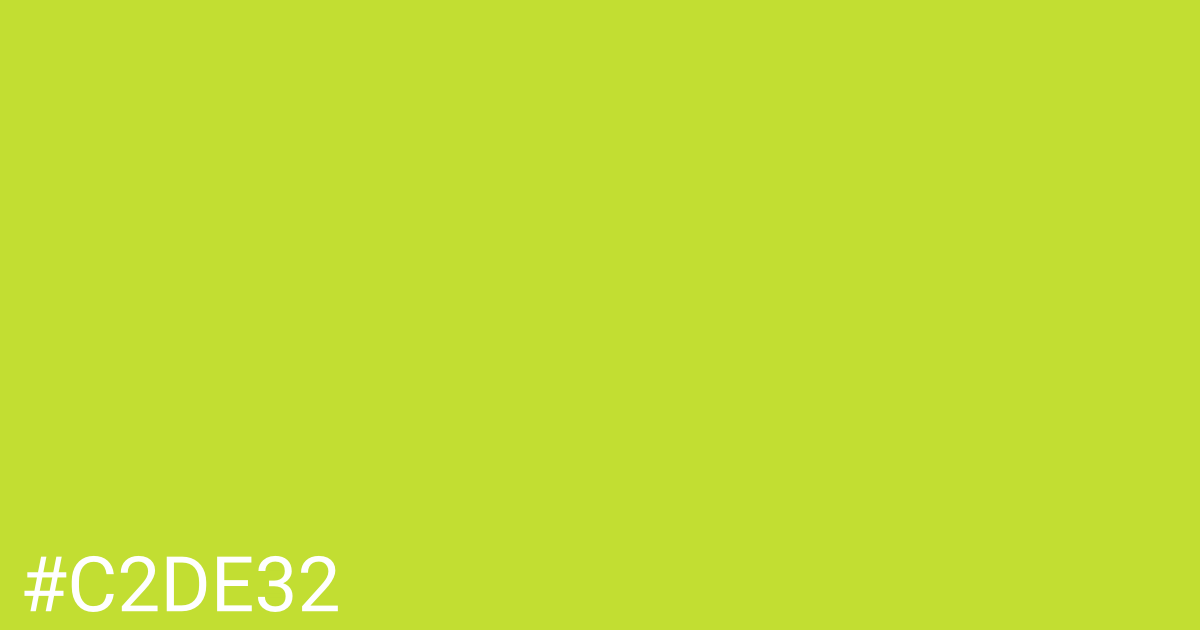 Hex color #c2de32 graphic