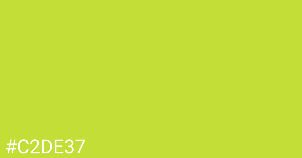 Hex color #c2de37 graphic