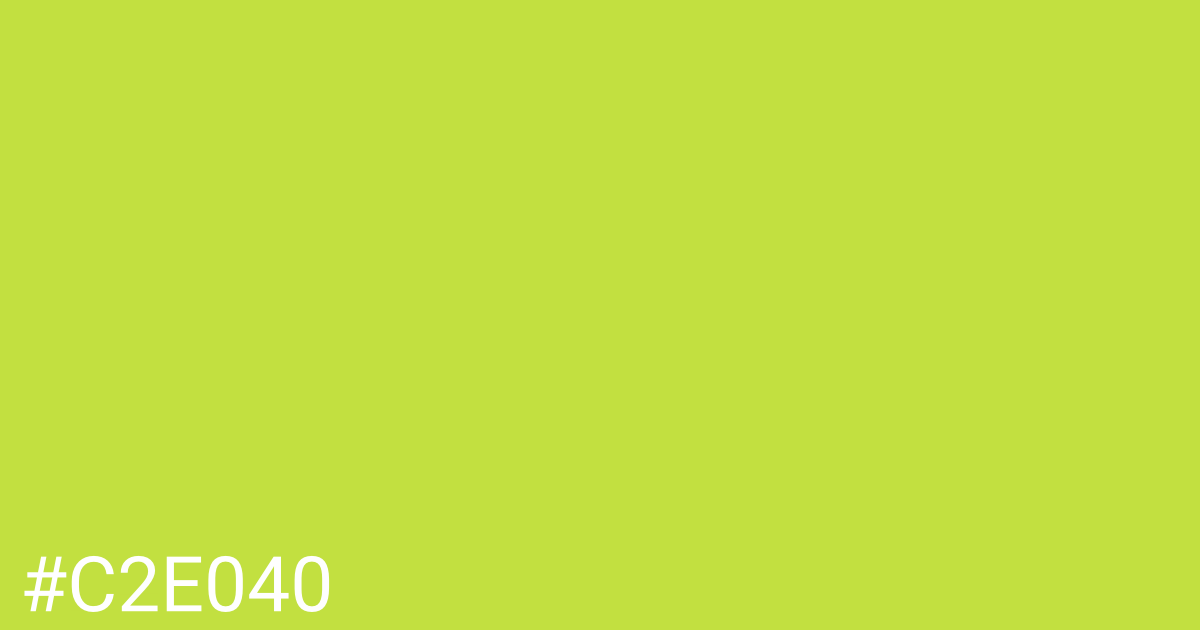 Hex color #c2e040 graphic