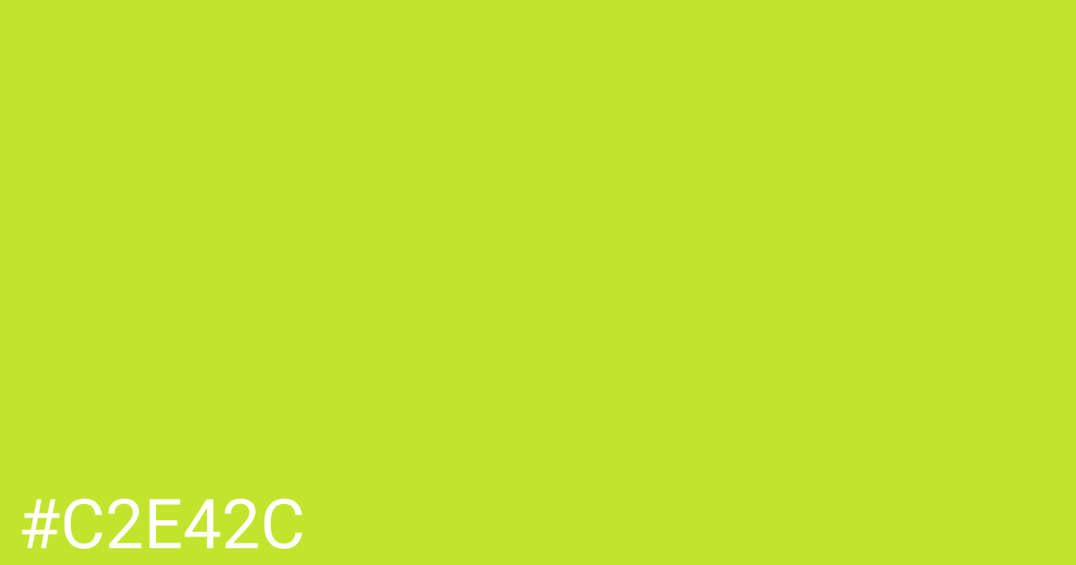 Hex color #c2e42c graphic