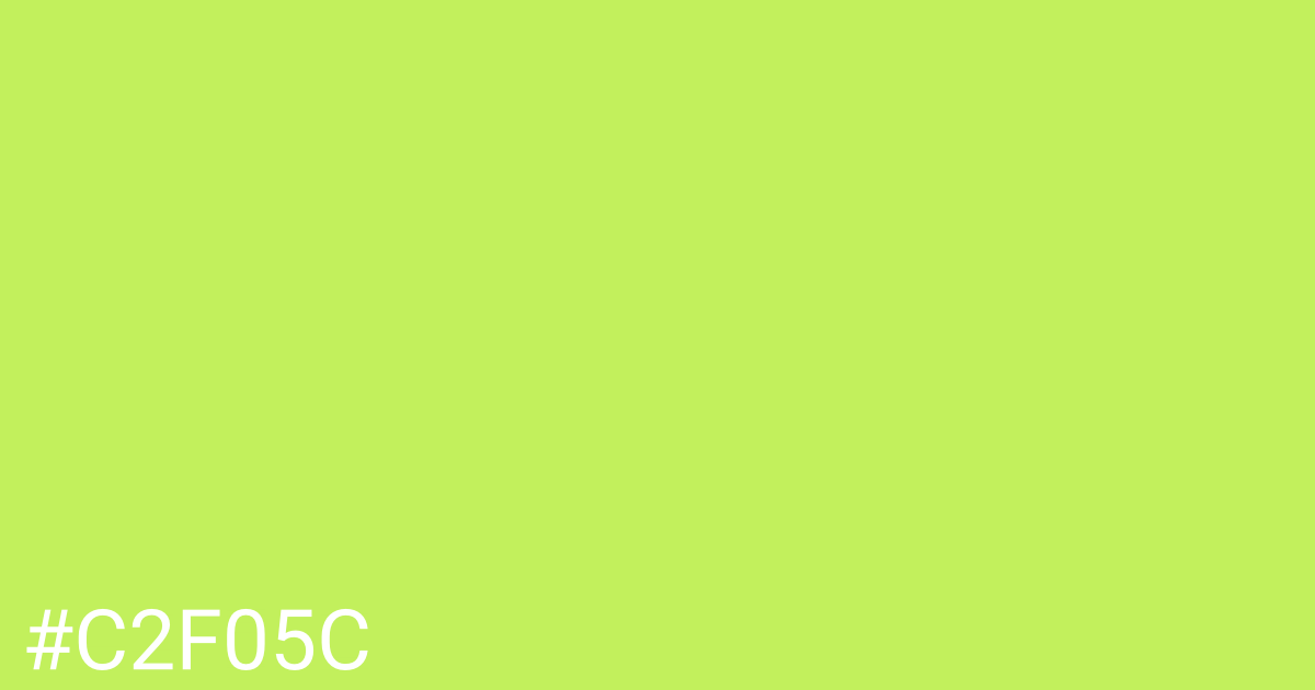 Hex color #c2f05c graphic