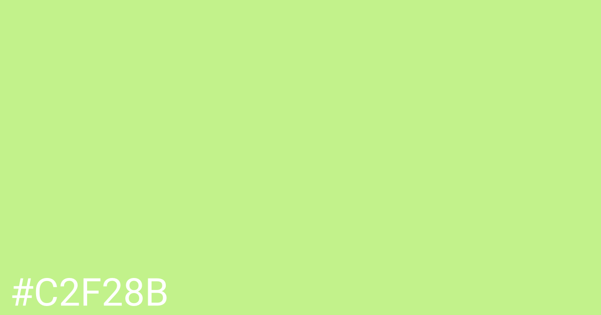 Hex color #c2f28b graphic