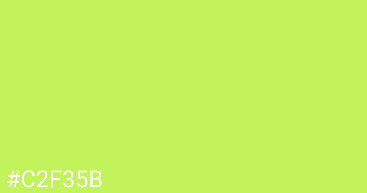 Hex color #c2f35b graphic