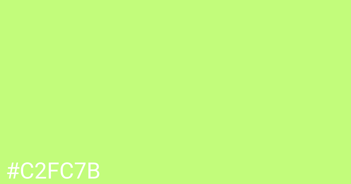 Hex color #c2fc7b graphic