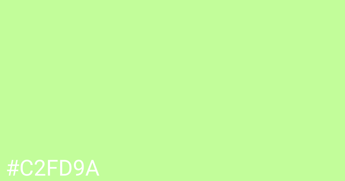 Hex color #c2fd9a graphic