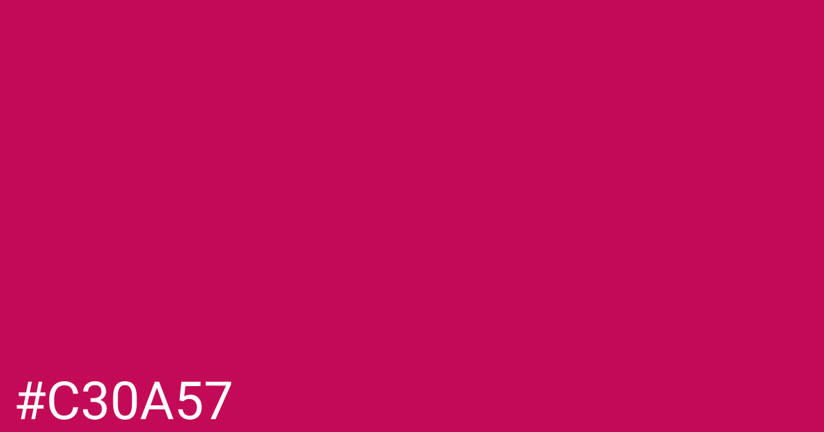 Hex color #c30a57 graphic