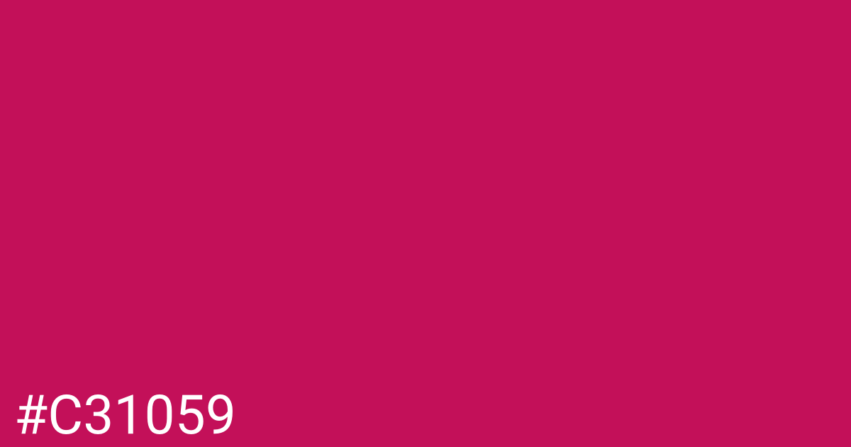Hex color #c31059 graphic