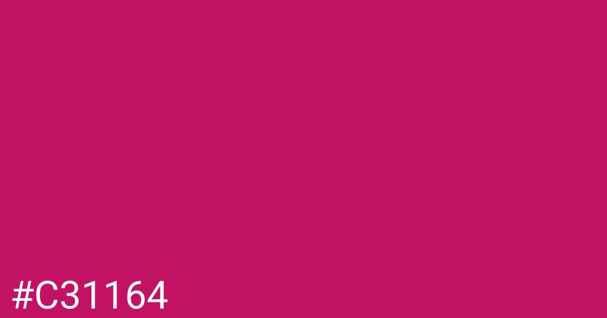 Hex color #c31164 graphic
