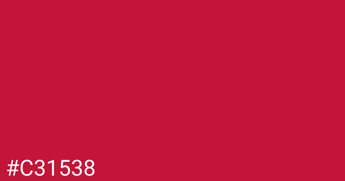 Hex color #c31538 graphic