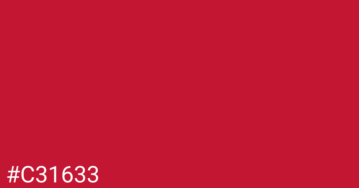 Hex color #c31633 graphic