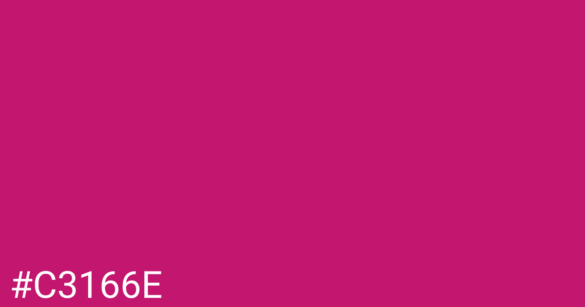 Hex color #c3166e graphic