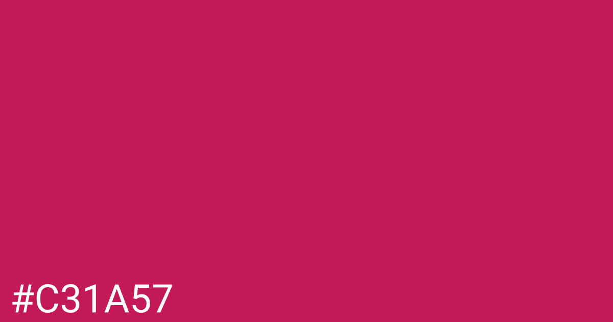 Hex color #c31a57 graphic