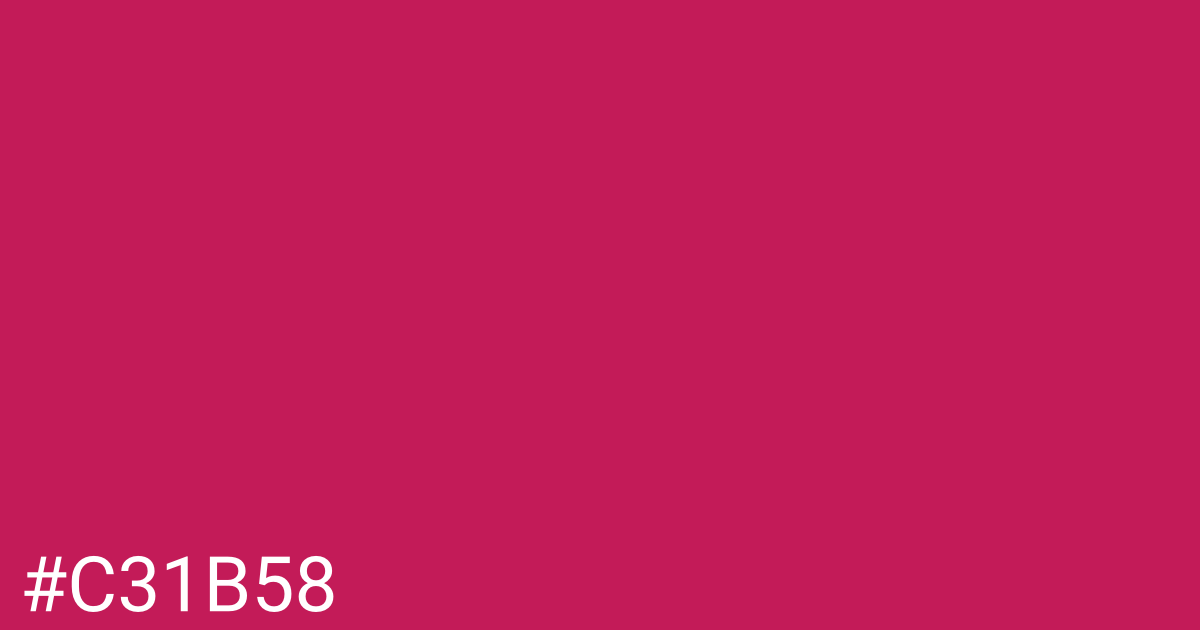 Hex color #c31b58 graphic