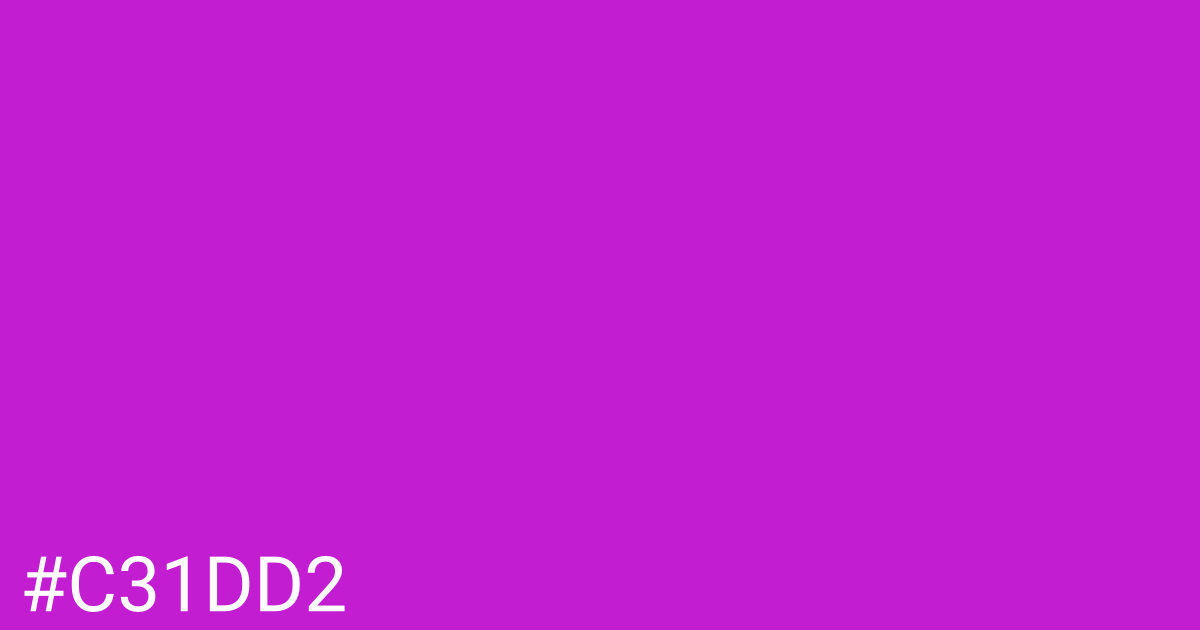 Hex color #c31dd2 graphic