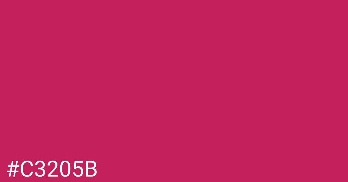 Hex color #c3205b graphic
